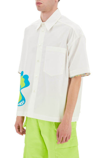 Bonsai 'bloom' short-sleeved shirt SH002001 WHITE