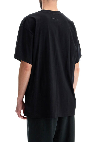 round-neck t-shirt with numerical logo SH0GC0032 S24312 BLACK