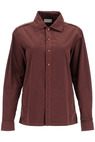 cotton dyed in the garment shirt SH1068 LF1206 COCOA BEAN