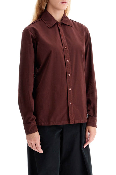 cotton dyed in the garment shirt SH1068 LF1206 COCOA BEAN