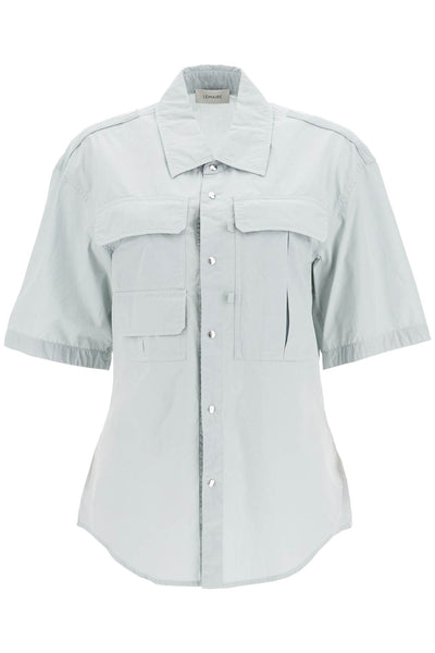 short-sleeved 'reporter' SH1085 LF1218 CLOUD GREY