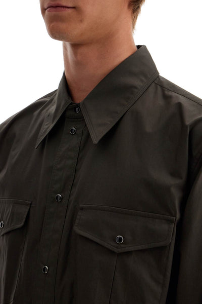 western shirt with snap buttons SH1100 LF588 ESPRESSO | Italystation.com