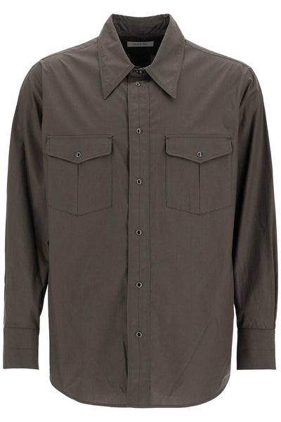 western shirt with snap buttons SH1100 LF588 ESPRESSO | Italystation.com