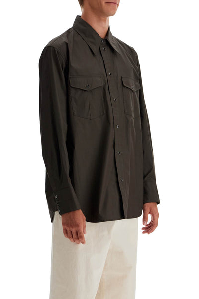 western shirt with snap buttons SH1100 LF588 ESPRESSO