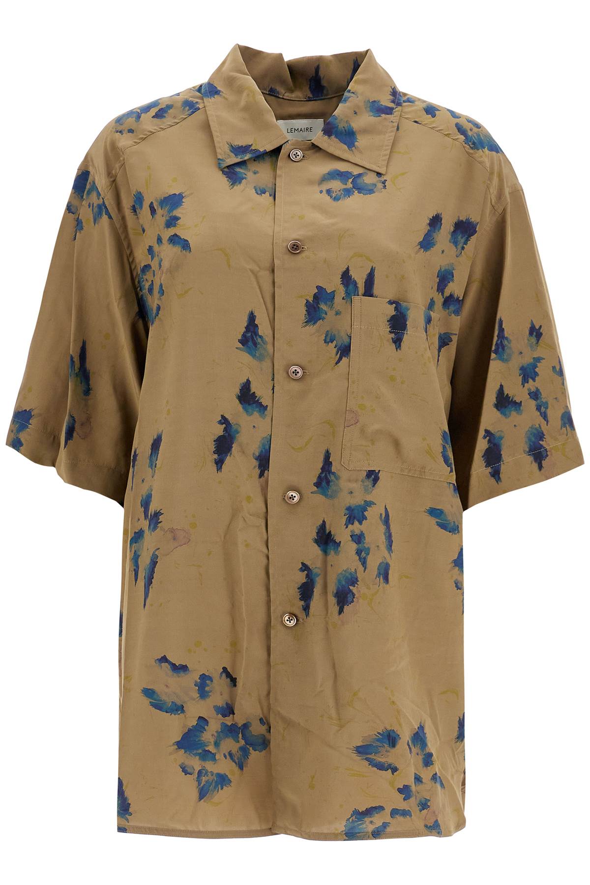 oversized floral shirt SH1101 LF1262 KHAKI INK