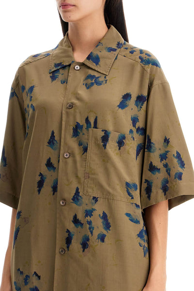 oversized floral shirt SH1101 LF1262 KHAKI INK