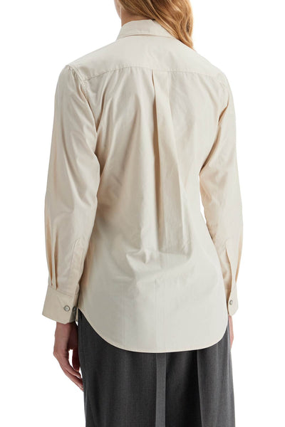 long-sleeved crinkled SH1130 LF839 LIGHT CREAM