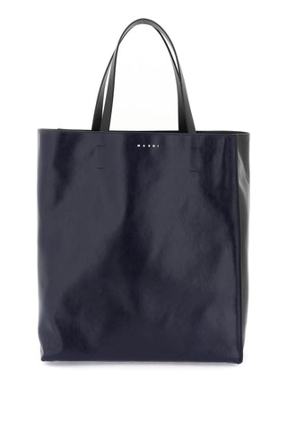Marni large soft museum bag SHMQ0024Q0P2644 NAVY BLUE BLACK