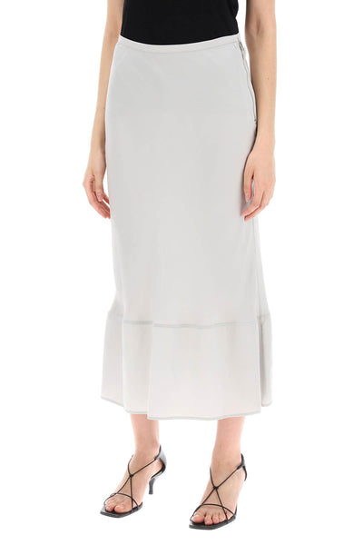 midi bias-cut skirt SK1023 LF1126 CLOUD GREY