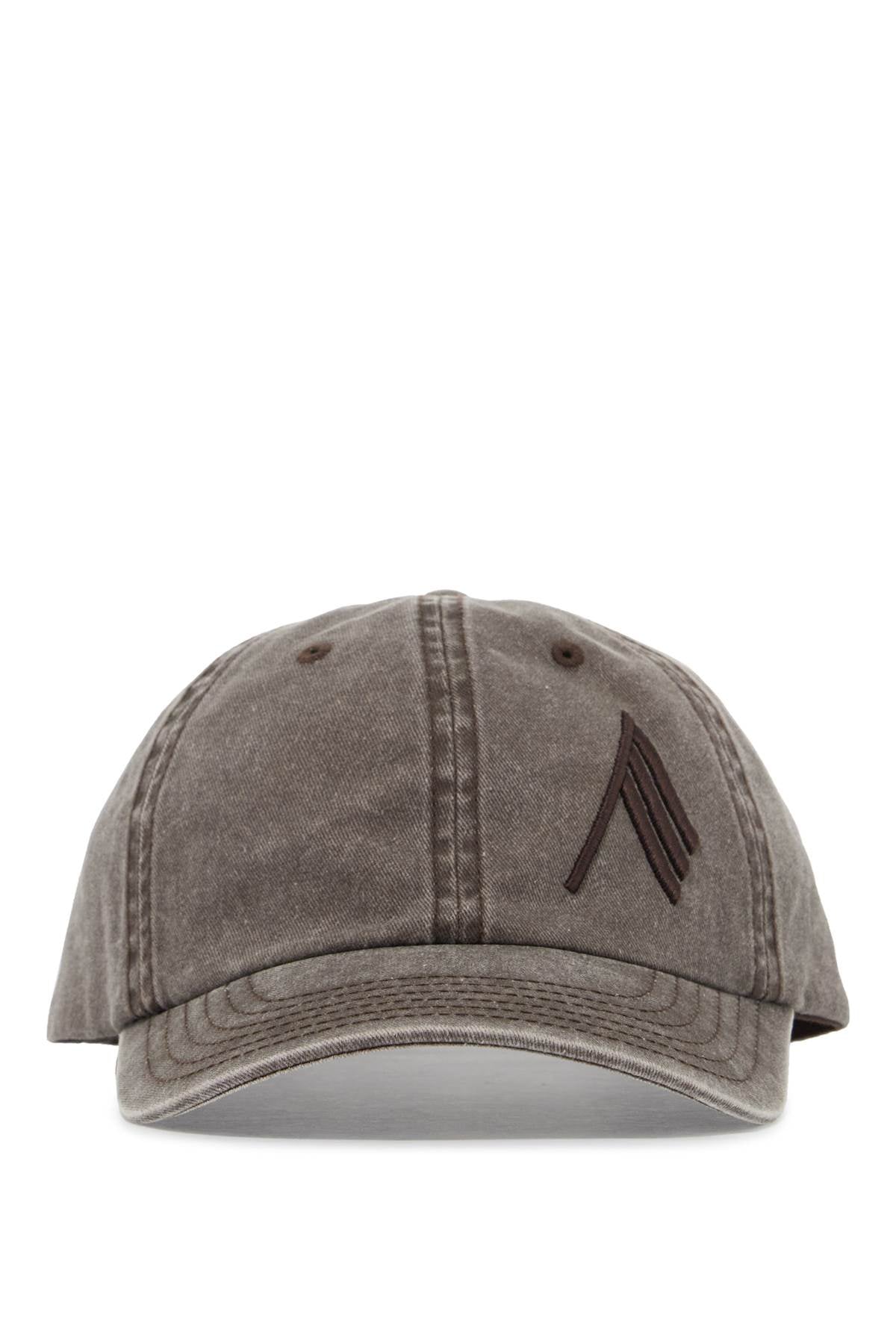 washed twill baseball cap with embroidered logo SPEWAC34C104RL FADED BROWN