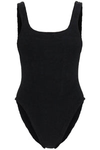 square neck swimsuit SQUARE NECK SWIM M CRINKLE BLACK