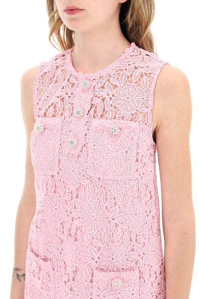 Self portrait floral lace mini dress with eight SS24 022S P PINK