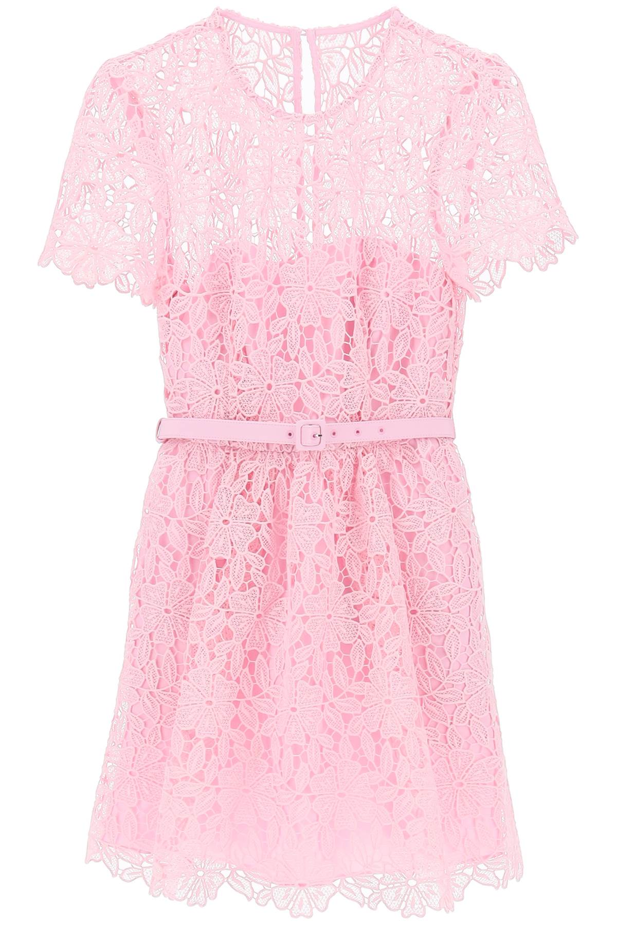 Self portrait floral lace mini dress with eight SS24 022S P PINK