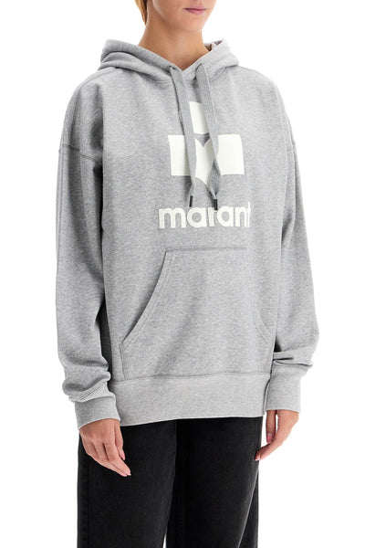 mansel hoodie with flocked logo SW0001FA A1M07E GREY/WHITE