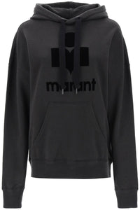 mansel hoodie with flocked logo SW0001FA A1M07E FADED BLACK