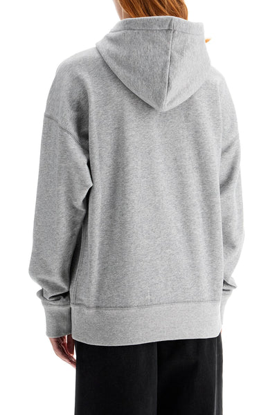 mansel hoodie with flocked logo SW0001FA A1M07E GREY/WHITE