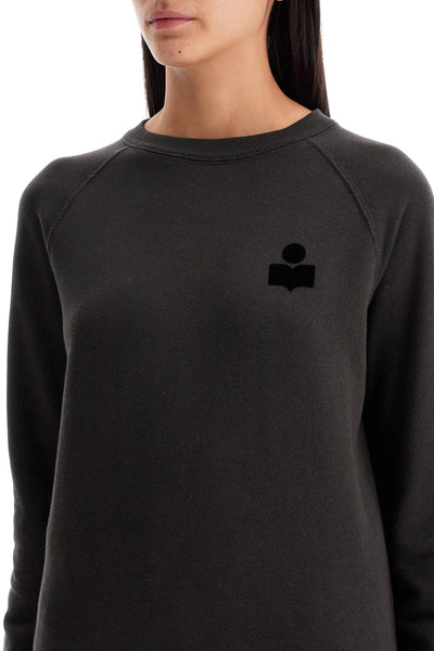 milla cotton sweatshirt with round neck SW0004FA A1M07E FADED BLACK