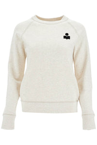 milla cotton sweatshirt with round neck SW0004FA A1M07E ECRU