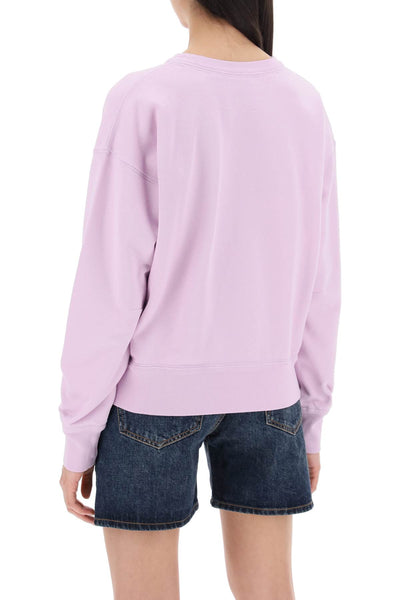 Isabel marant shad sweatshirt with logo embroidery SW0054FA A2M41I LILAC