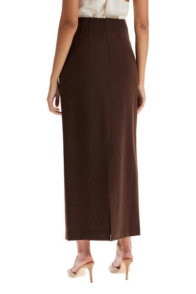 long shelby skirt T160312A TNW037 HOT CHOCOLATE