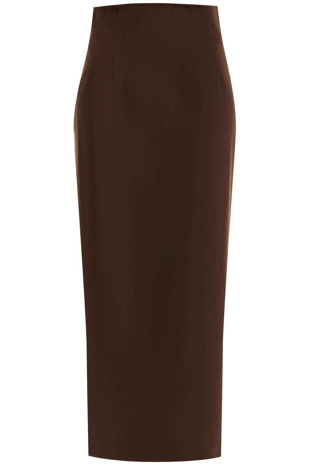 long shelby skirt T160312A TNW037 HOT CHOCOLATE