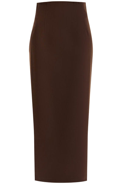 long shelby skirt T160312A TNW037 HOT CHOCOLATE