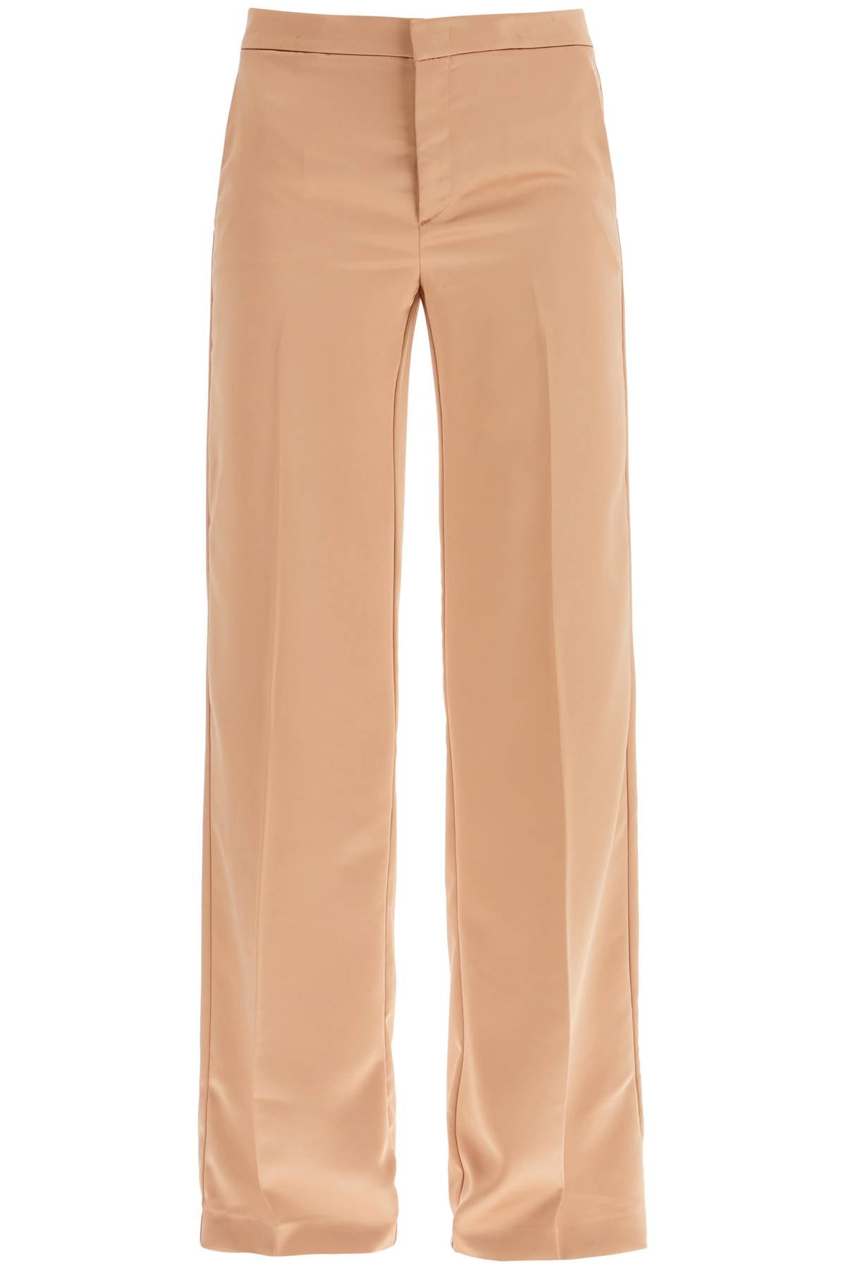 flared satin trousers T170401A TNP229 BLUSH