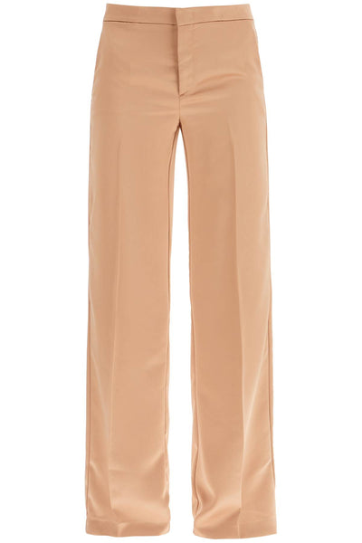 flared satin trousers T170401A TNP229 BLUSH