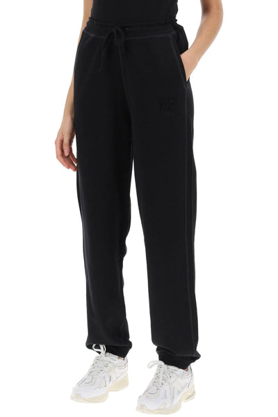 joggers in cotton french terry T3563 BLACK