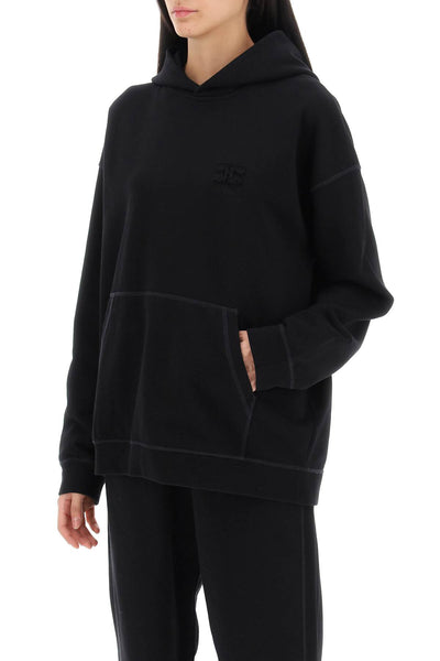 oversized hoodie T3752 BLACK