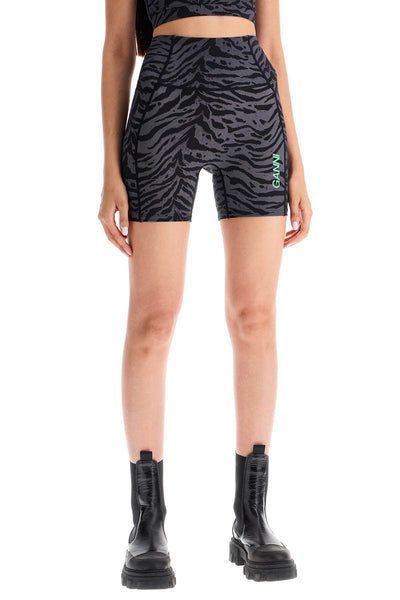 animal print sports shorts T3964 PHANTOM