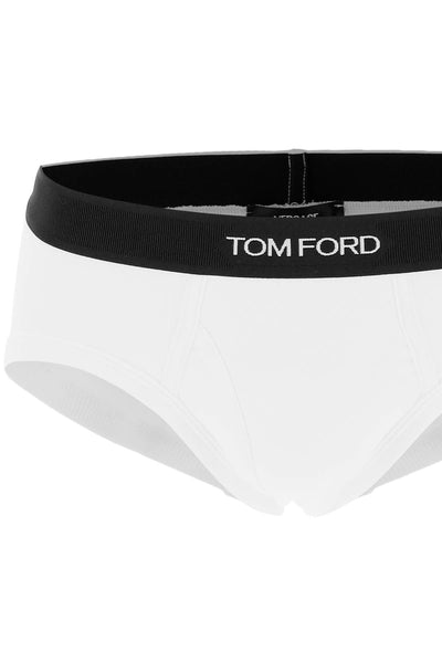 logo band slip underwear with elastic T4LC11040 BIANCO