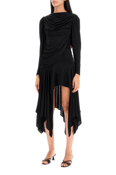 melinda draped mini dress TD7801999 BLACK