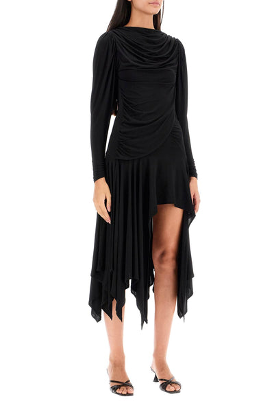 melinda draped mini dress TD7801999 BLACK