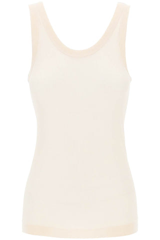 seamless sleeveless top TO1156 LK1017 LIGHT POWDER