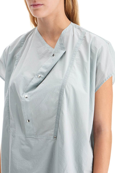 blouse with draped neckline and TO1185 LF1218 CLOUD GREY