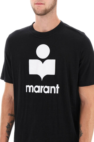 karman linen logo t-shirt TS0045HA B3N09H BLACK