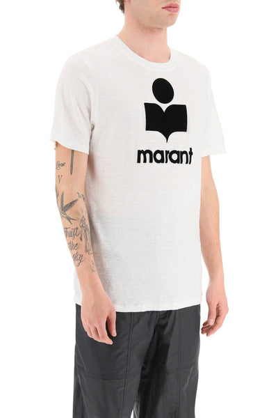 karman linen logo t-shirt TS0045HA B3N09H WHITE