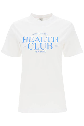 'sr health club' t-shirt TS855 WHITE