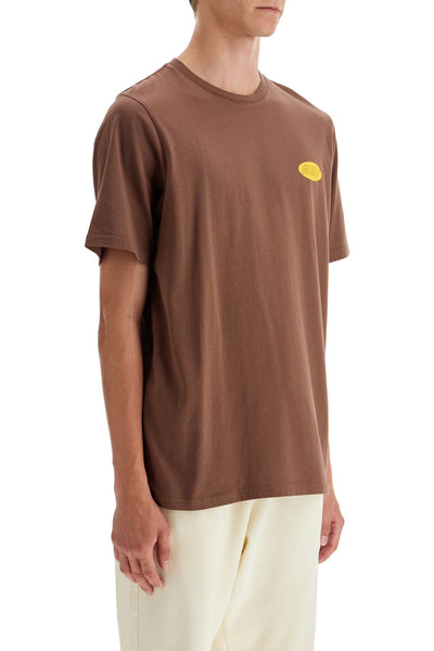 relaxed fit logo print t-shirt TSPM09CC CHOCO