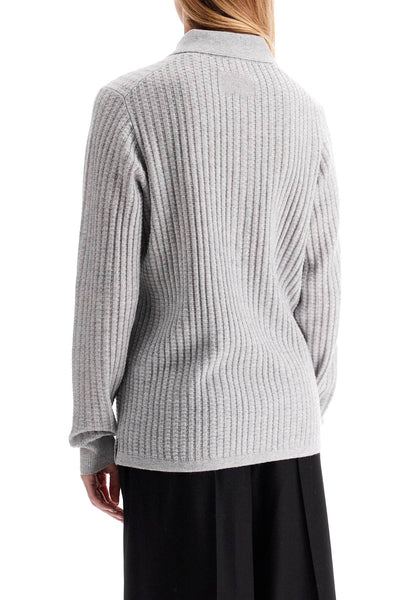 polo-inspired pullover U10610WL STONE