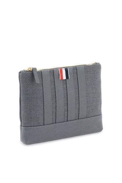 wool 4-bar small pouch UAC052AF0543 MED GREY