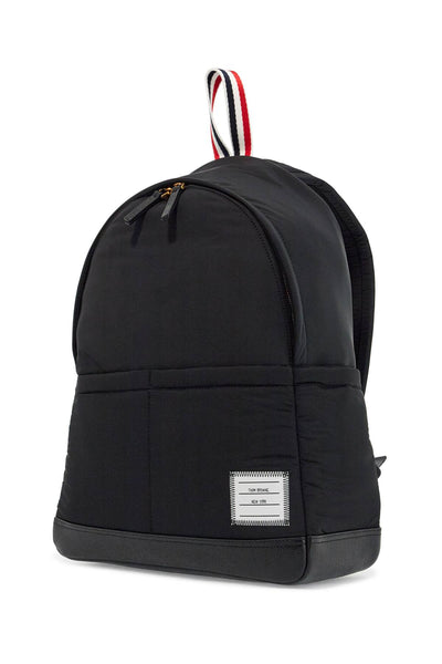 black multipocket backpack in polyester and leather with adjustable straps UAG210A 07259 BLACK