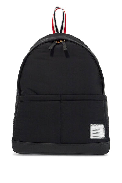 black multipocket backpack in polyester and leather with adjustable straps UAG210A 07259 BLACK