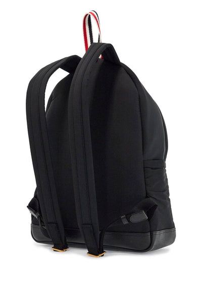 black multipocket backpack in polyester and leather with adjustable straps UAG210A 07259 BLACK