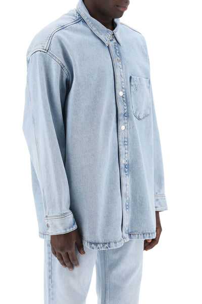 denim overshirt UJK253 DE0027 BLEU JAVEL