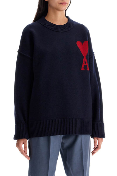 ami de cœur sweater UKS006 018 MARINE/ROUGE