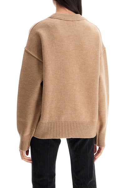 ami de cœur sweater UKS006 018 CAMEL/ROUGE