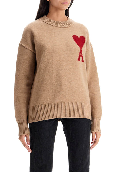 ami de cœur sweater UKS006 018 CAMEL/ROUGE