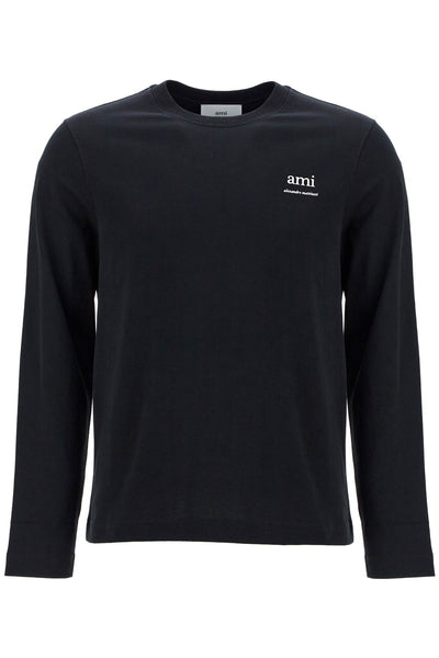 long-sleeved cotton t-shirt for UTS224 726 BLACK